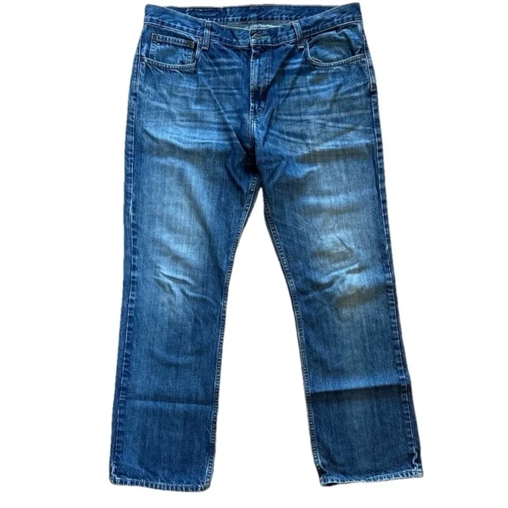 TOMMY HILFIGER 🔵⚪🔴 Men’s Vintage Bootcut Jeans 36x32 Classic Denim
